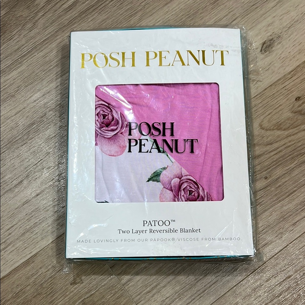 Posh Peanut Eden Patoo (Pink Floral Reversible Blanket) NWT